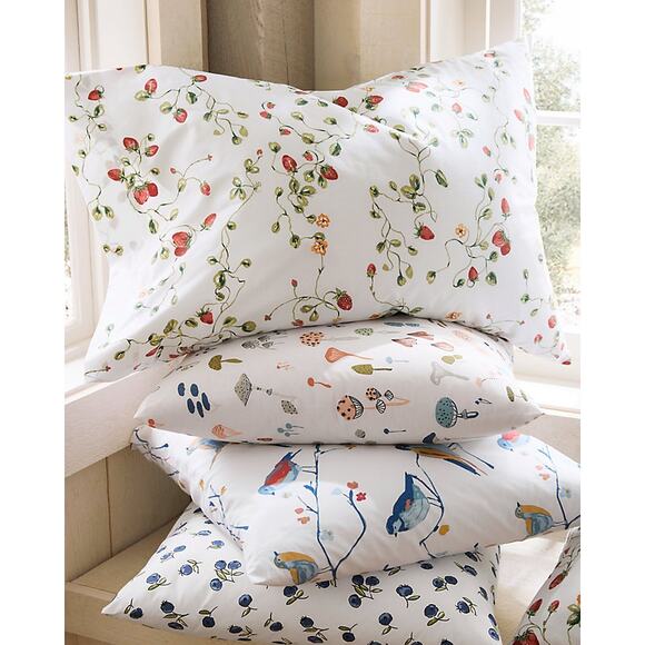 Garnet Hill Organic Percale Cotton Sheet Set - Queen Sheets + King Pillowcases - Picture 7 of 7